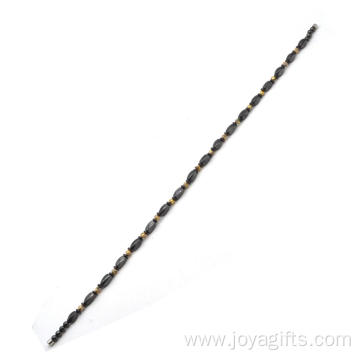 2016 Trendy Product Hematite Twist Beads Magnetic Clasp Necklace